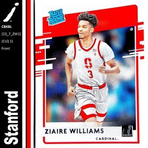 Stanford Cardinal (Ziaire Williams) - CBKBL [23_7_ZW1] - Rookie Card (RC)
